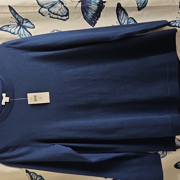 J-Jill Blue Long Sleeve Sweater - Picture 4 of 4